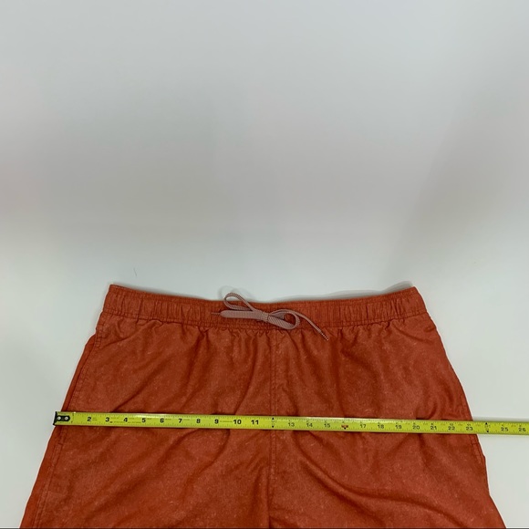 Goodfellow Mens Orange Pull On Swim Trunks With Pockets Drawstring Net Lined XL - Picture 14 of 15
